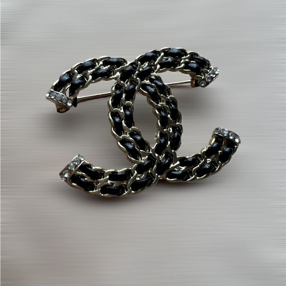 Classic Black Brooch